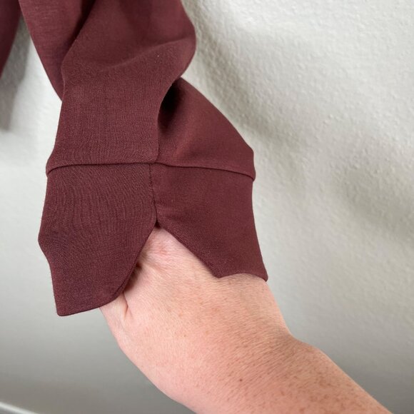 Spanx Womens 1X Half Zip Airessentials Brown Pull Over 50346r - Picture 5 of 13